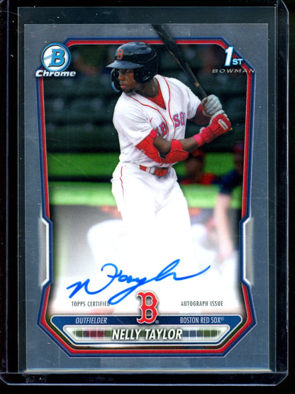 2026 Bowman Chrome Nelly Taylor 1st Autograph Red Sox