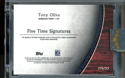 2025 Topps Five Star Tony Oliva Five Star Signatures /50 Twins