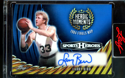 2026 Leaf Sports Heroes Larry Bird Heroic Moments /3 Celtics