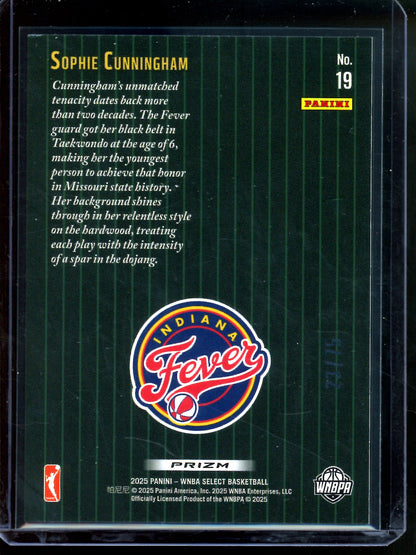 2025 Panini Select Sophie Cunningham White Disco Insert /75 Fever
