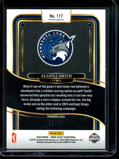 2025 Panini Select Alanna Smith Tie Dye /25 Lynx