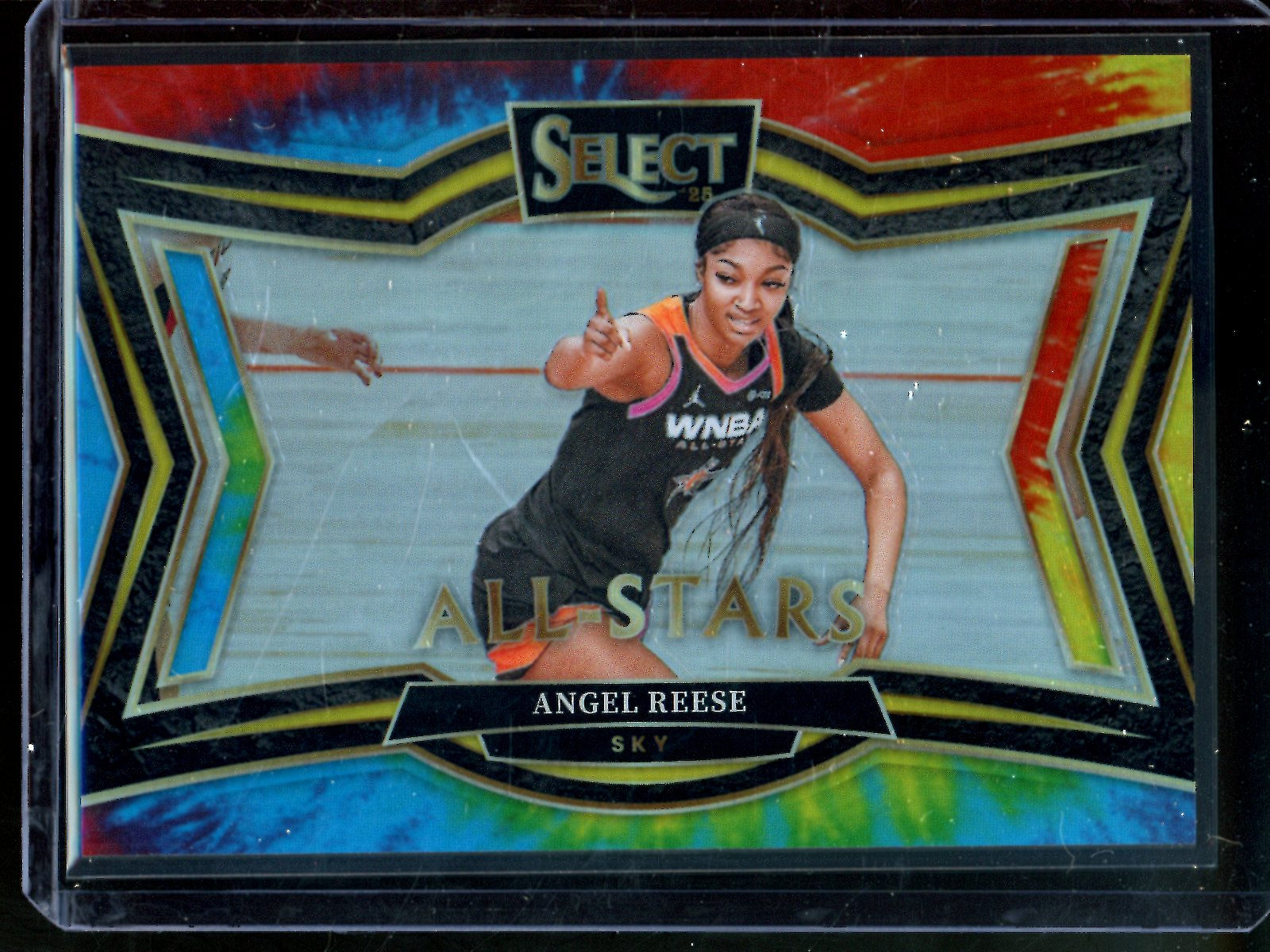2025 Panini Select Angel Reese All-Stars Tie Dye /25 Sky