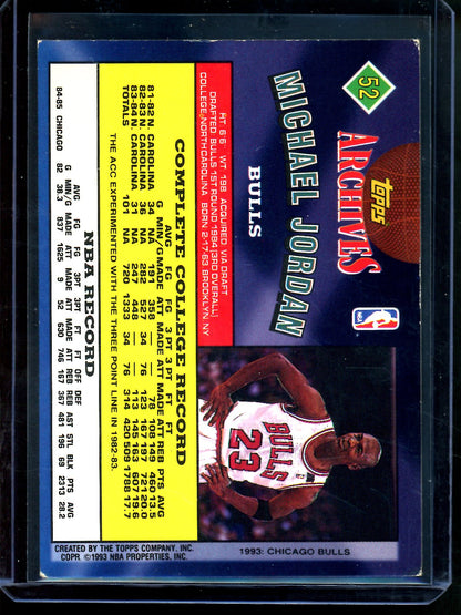 1993 Topps Archives Michael Jordan #52 Bulls