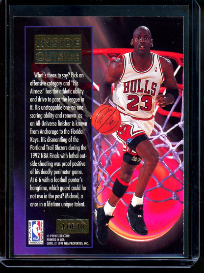 1994 Fleer Ultra Michael Jordan Inside Outisde Bulls