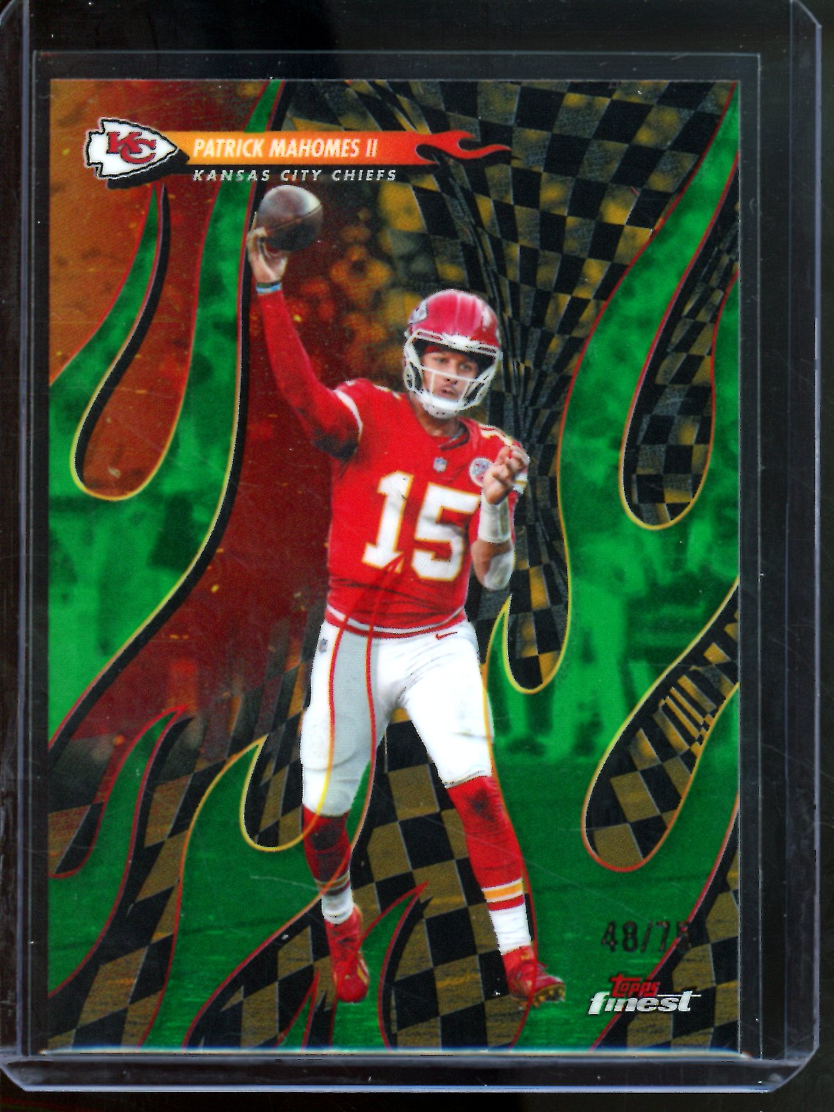 2025 Topps Finest Patrick Mahomes II Torchers /75 Chiefs