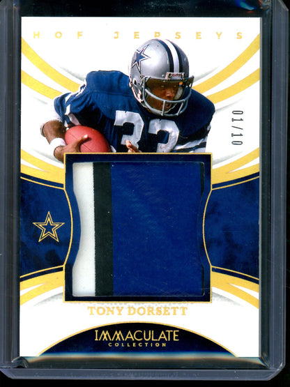 2025 Panini Immaculate Tony Dorsett HOF Jerseys Patch Relic /10 Cowboys