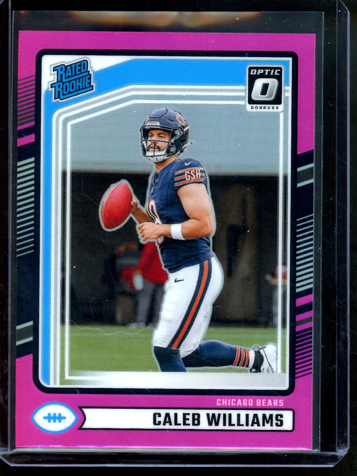 2024 Panini Optic Caleb Williams Pink Rated Rookie Holo Bears