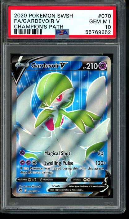 2020 Pokemon Champions Path Gardevoir V 070/073 PSA 10