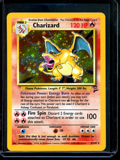 1999 Pokemon Base Set 2 Charizard Holo 4/130