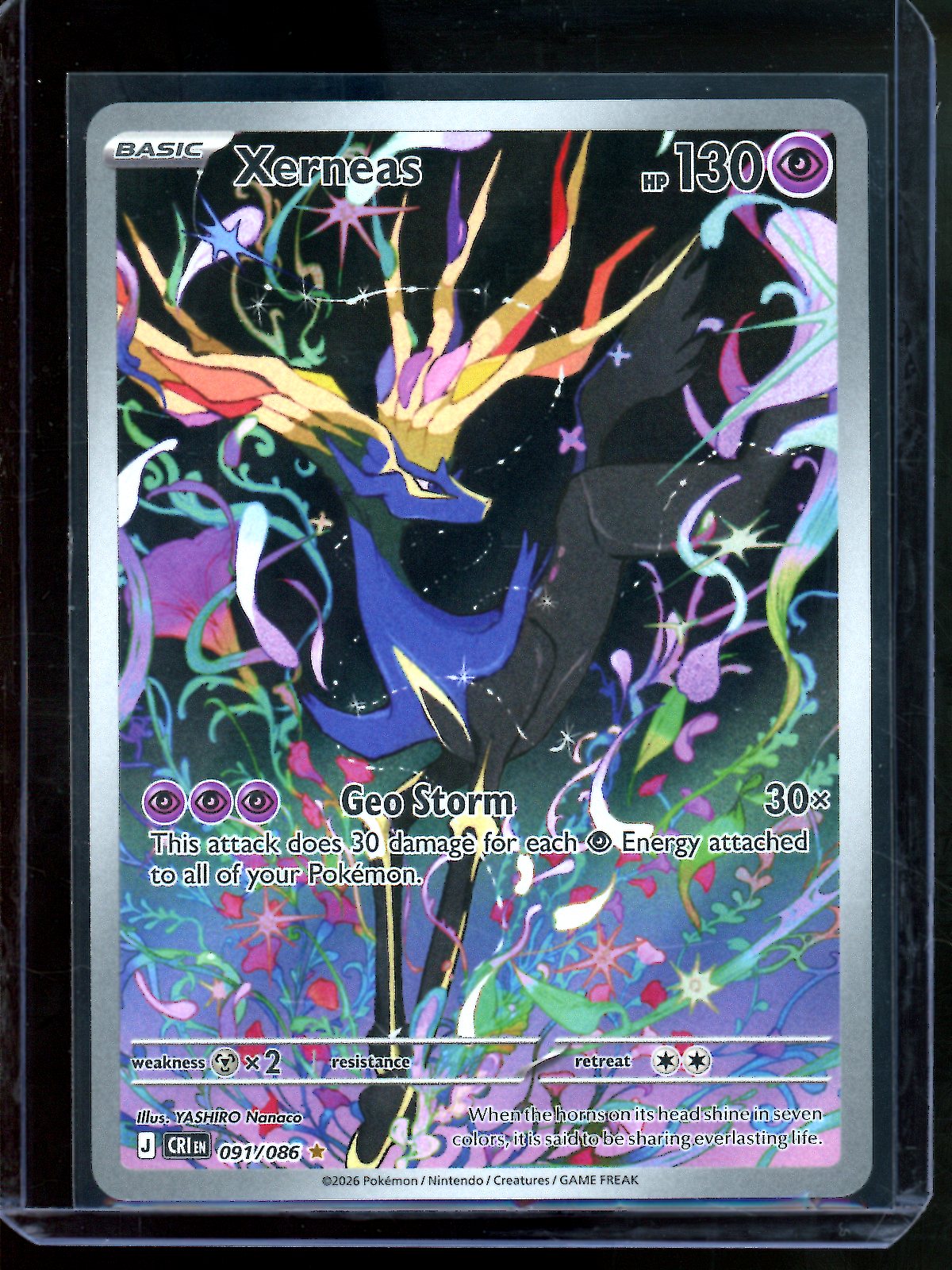 2026 Pokemon Chaos Rising Xerneas 091/086