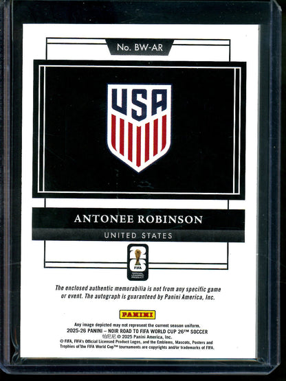 2025 Panini Noir Antonee Robinson Pach Autograph /25 United States