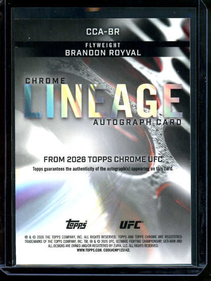2026 Topps Chrome Brandon Royval Lineage Autograph Gold /50