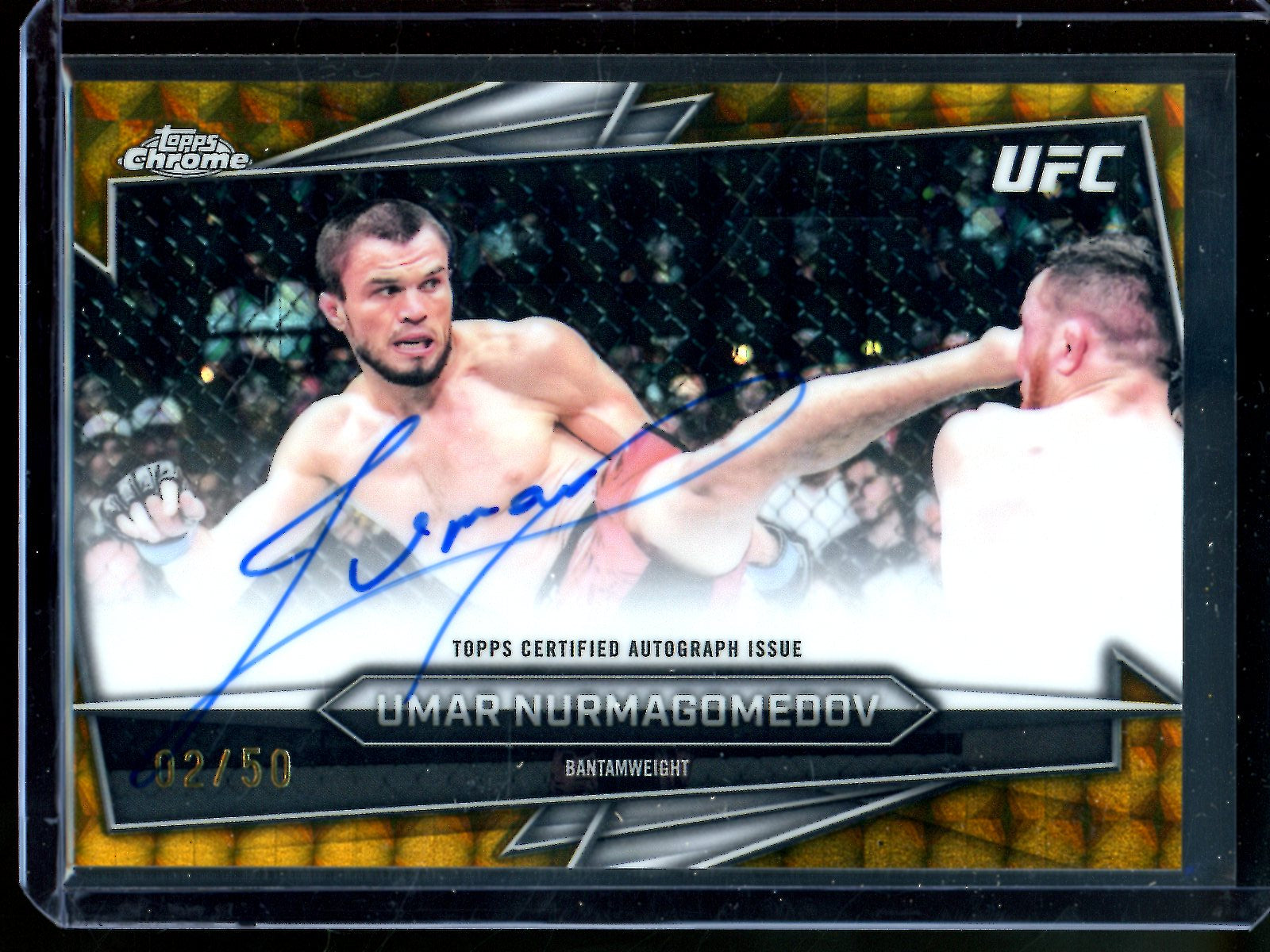 2026 Topps Chrome Umar Nurmagomedov Gold Geometric Autograph /50