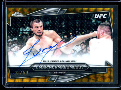 2026 Topps Chrome Umar Nurmagomedov Gold Geometric Autograph /50
