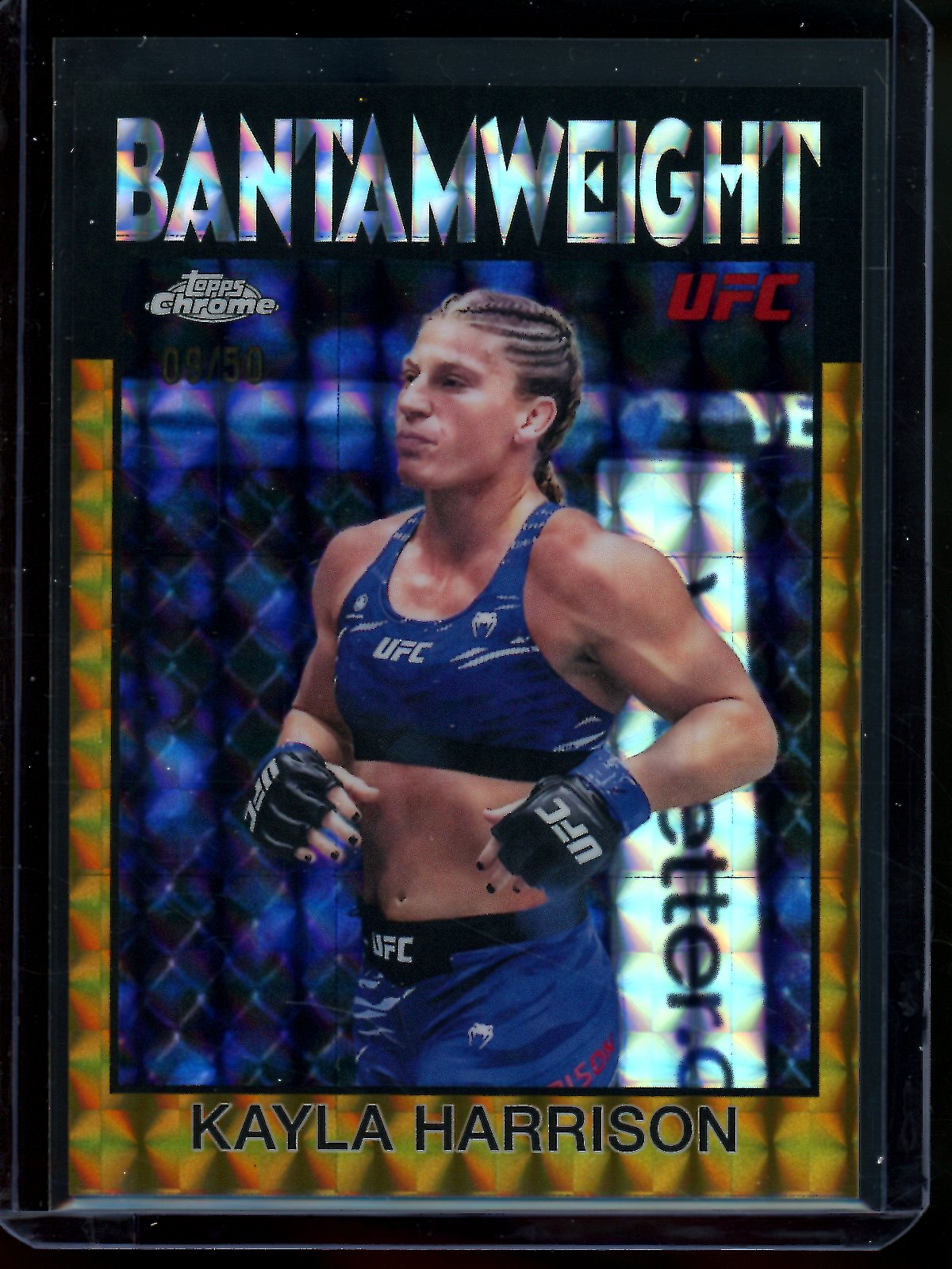 2026 Topps Chrome Kayla Harrison Gold Geometric Refractor /50