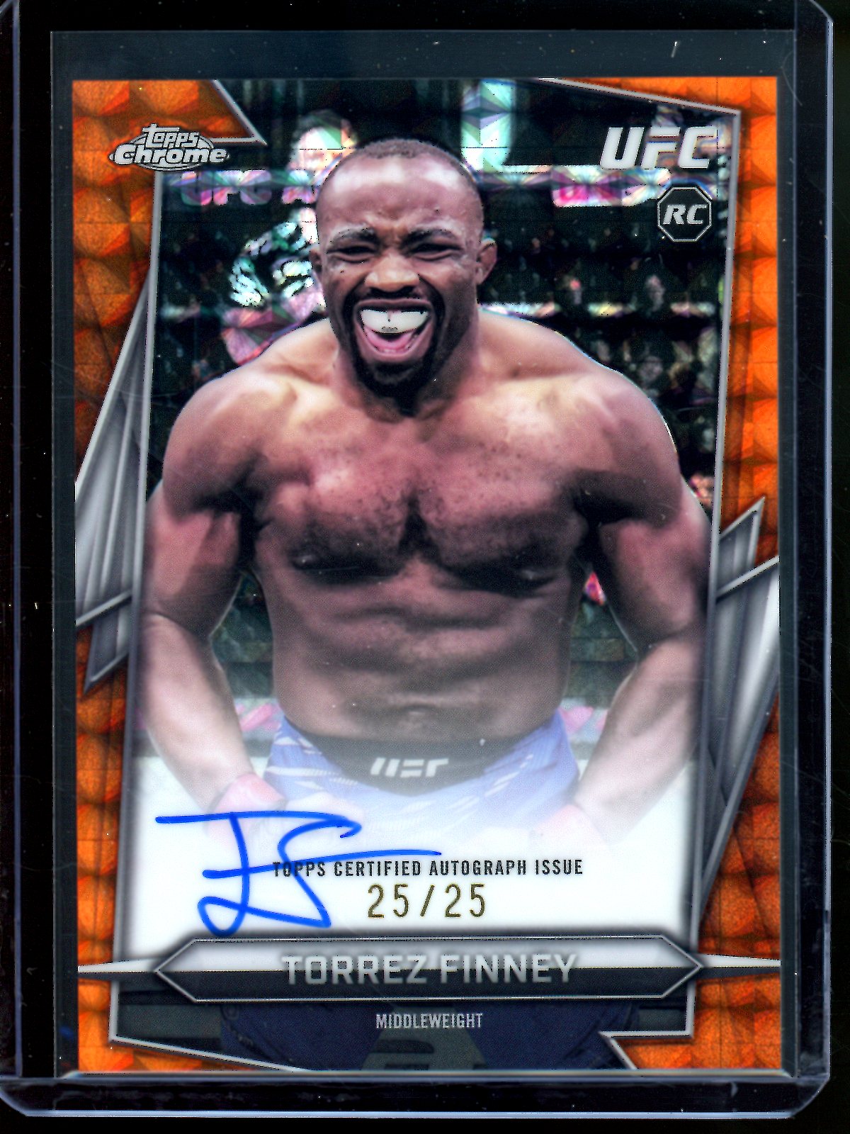 2026 Topps Chrome Torrez Finney Orange Geometric Autograph /25