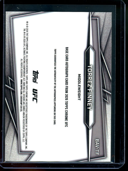 2026 Topps Chrome Torrez Finney Orange Geometric Autograph /25