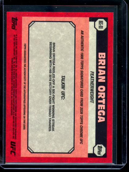 2026 Topps Chrome Brian Ortega Gold 1986 Autograph /50