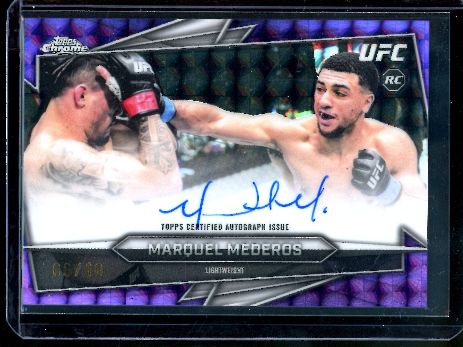 2026 Topps Chrome Marquel Mederos Purple Rookie Geometric Autograph /10