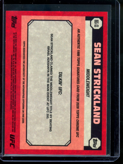 2026 Topps Chrome Sean Strickland Geometric Autograph Refractor