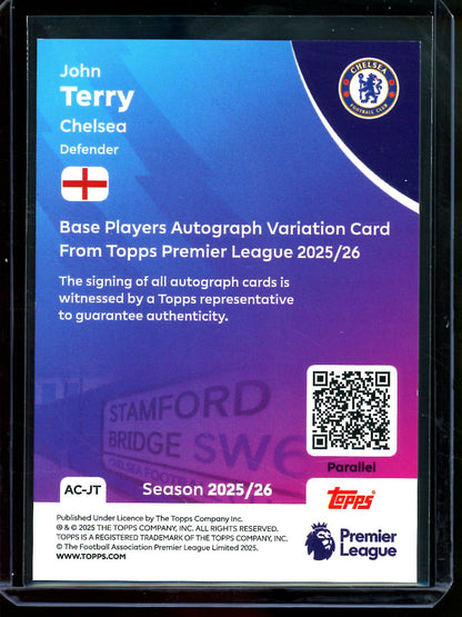 2025 Topps Flagship John Terry Gold Autograph /50 Chelsea