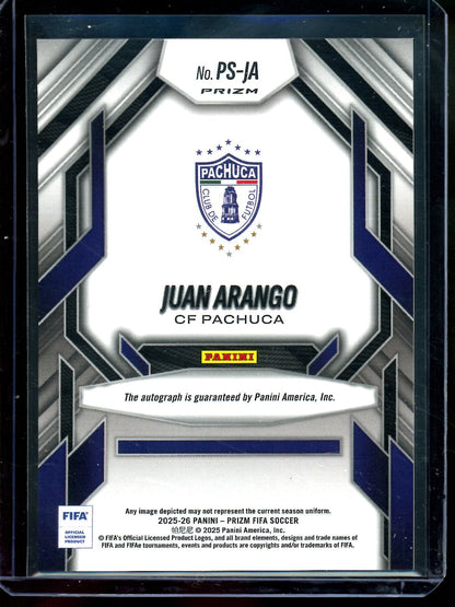 2025 Panini Prizm Juan Arango Prolific Signatures Scope Pachuca