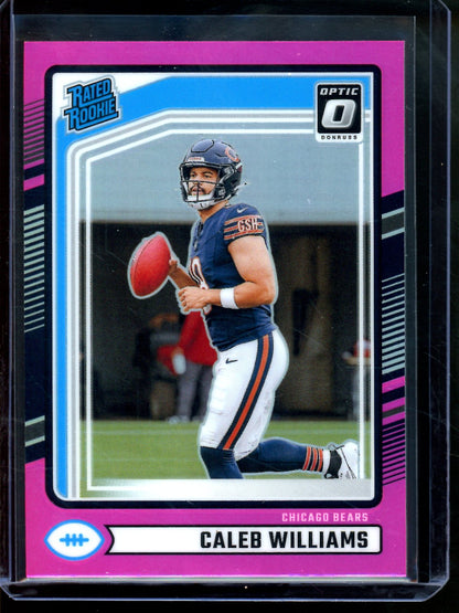 2024 Panini Optic Caleb Williams Pink Holo Rated Rookie (B) Bears