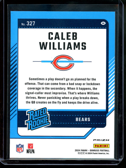 2024 Panini Optic Caleb Williams Pink Holo Rated Rookie (B) Bears