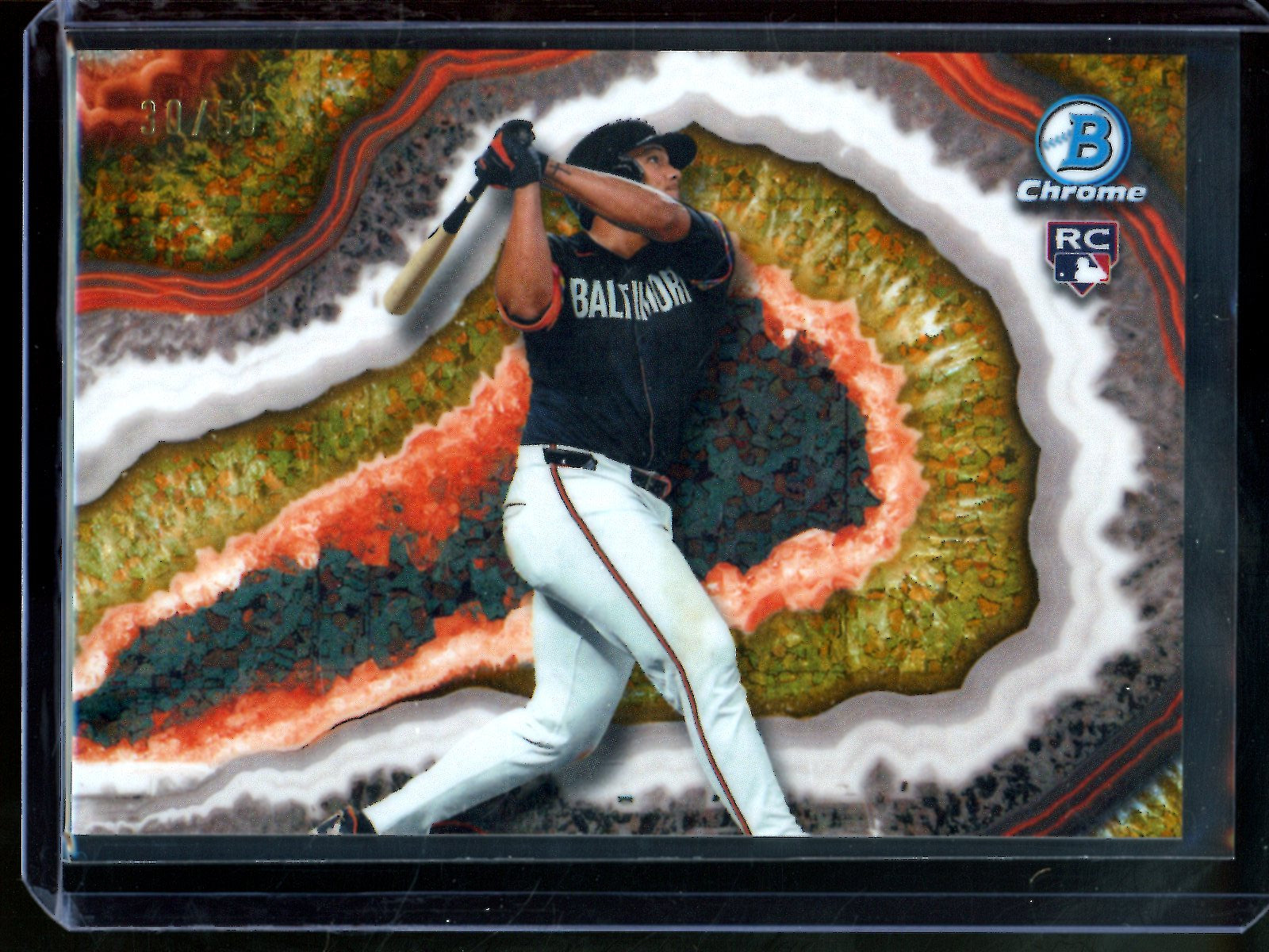 2026 Bowman Chrome Samuel Basallo Gold Crystalized Case Hit /50 Orioles