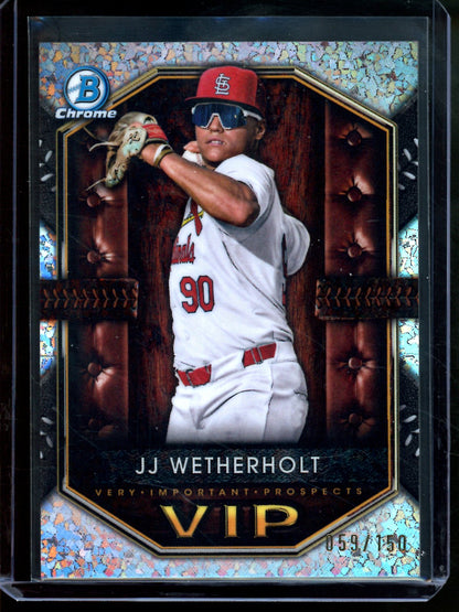 2025 Bowman Chrome JJ Wetherholt VIP Mini Diamond /150 Cardinals