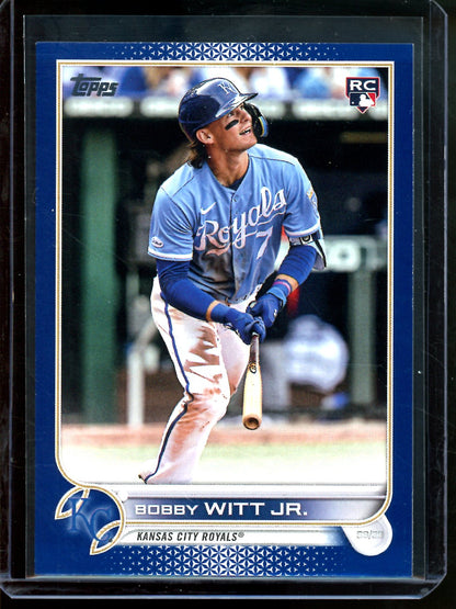 2022 Topps Flagship Bobby Witt Jr Royal Blue Rookie Royals