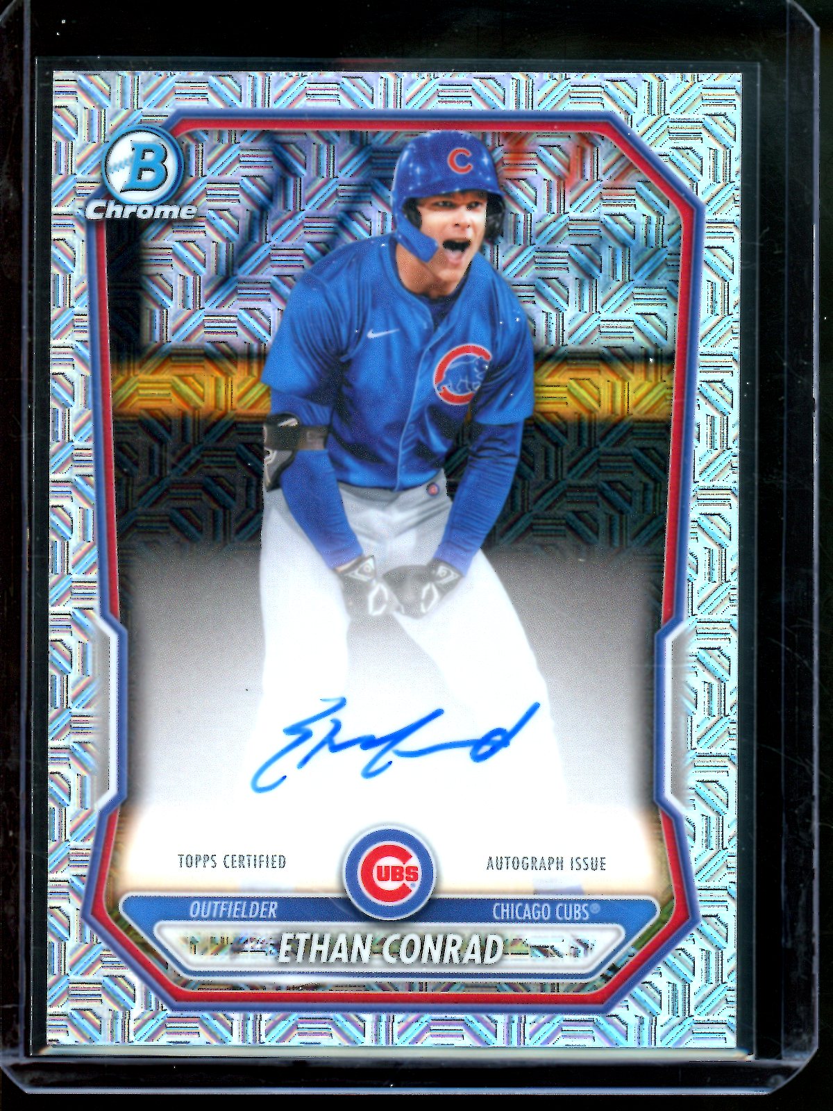 2026 Bowman Chrome Ethan Conrad Mojo Autograph Refractor Cubs