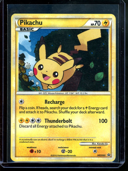 2010 Pokemon Promo Pikachu Holo HGSS03