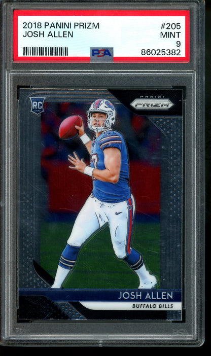2018 Panini Prizm Josh Allen Rookie PSA 9 Bills