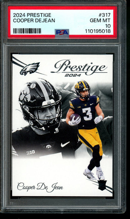 2024 Panini Prestige Cooper DeJean Rookie PSA 10 Eagles
