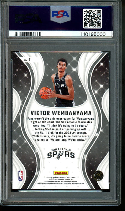 2023 Panini Donruss Victor Wembanyama Magicians Rookie PSA 9 Spurs