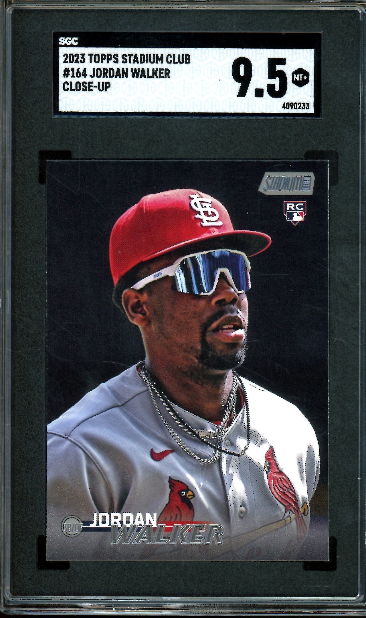 2023 Topps Stadium Club Jordan Walker Close Up Rookie SP SGC 9.5 Cardinals