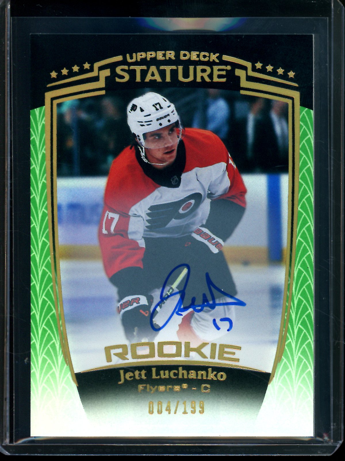 2025 Upper Deck Stature Jett Luchanko Rookie Autograph /199 Flyers