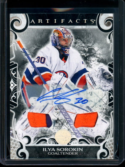2024 Upper Deck Artifacts Ilya Sorokin 1/1 Black Auto Materials Islanders