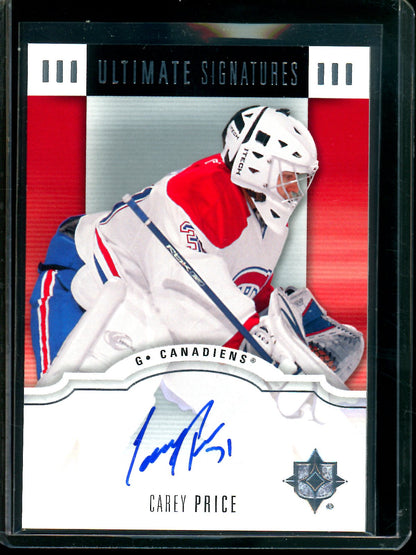 2008 Upper Deck Ultimate Collection Carey Price Rookie Autograph Canadiens