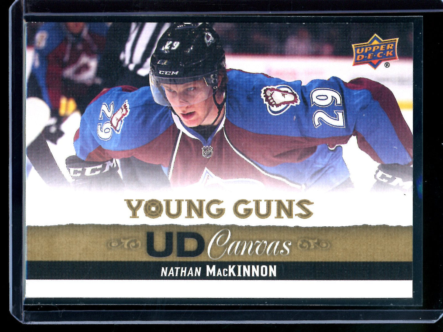 2013 Upper Deck Series 1 Nathan MacKinnon Young Guns Canvas Rookie Avalanche