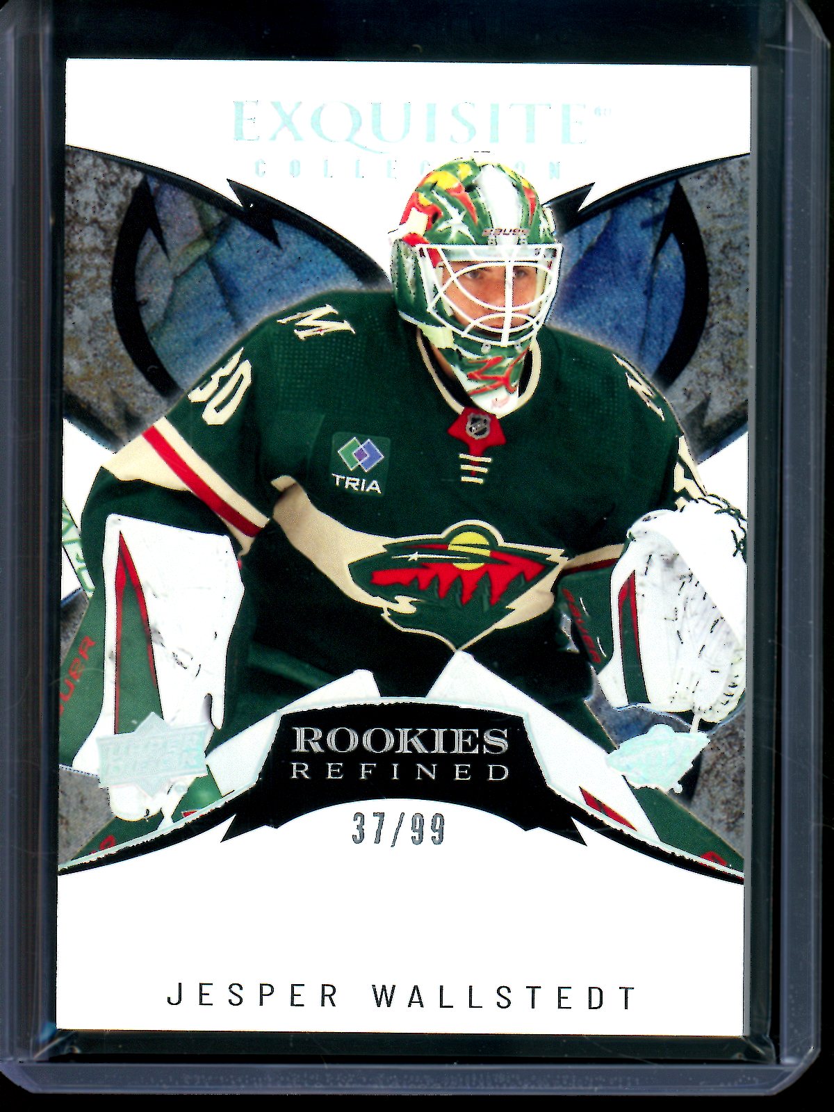 2024 Upper Deck Exquisite Jesper Wallstedt Redefined Rookies /99 Wild