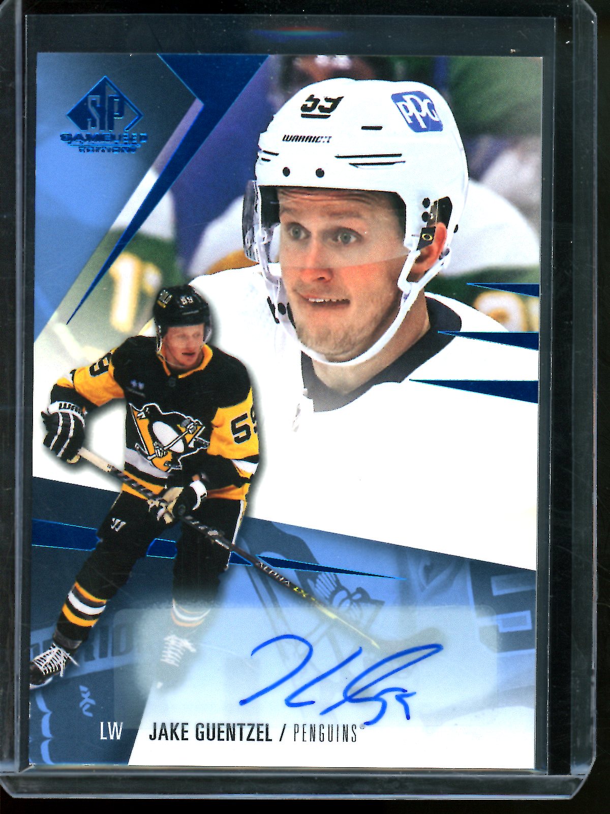 2023 Upper Deck SP Game Used Jake Guentzel Autograph Penguins