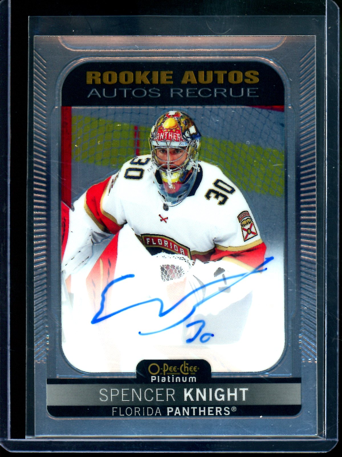 2022 O-Pee-Chee O-Pee-Chee Platinum Spencer Knight Rookie Autograph Panthers