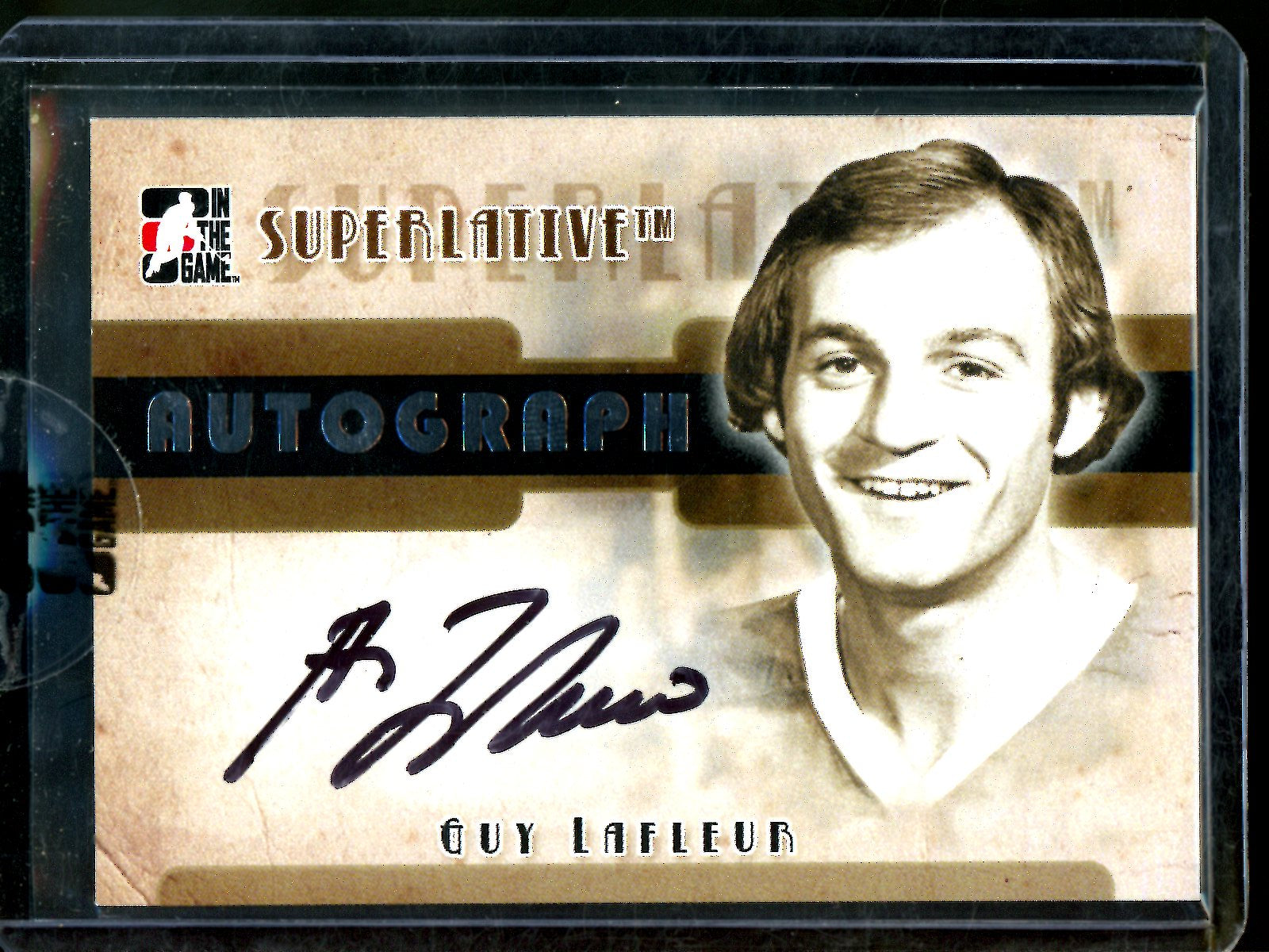 2007 In The Game Superlative Guy Lafleur Autograph Sealed 1 of 50 Canadiens