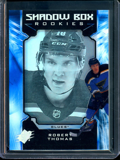 2019 Upper Deck SPX Robert Thomas Shadow Box Rookies SP Blues