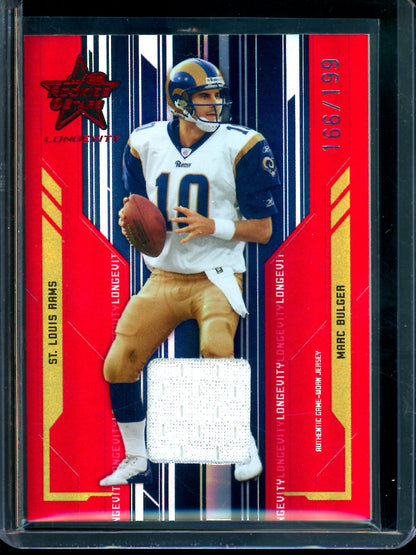 2005 Leaf Rookies and Stars Marc Bulger Relic /199 Rams