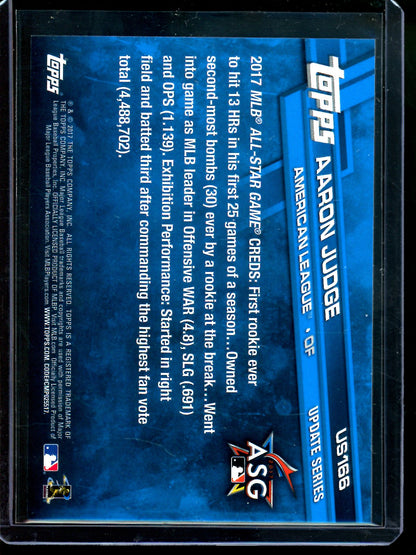 2017 Topps Update Aaron Judge Rookie Card #US166 Yankees
