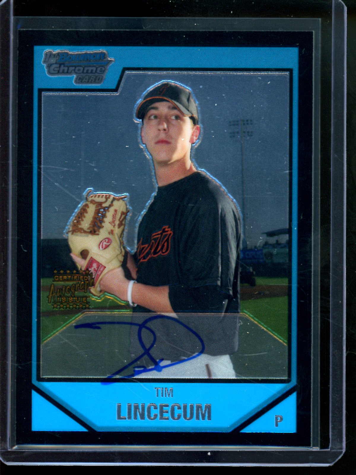 2007 Bowman Chrome Tim Lincecum 1st Autograph Giants