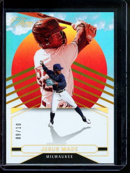 2025 Panini Three and Two Jesus Made On The Horizon /10 Brewers